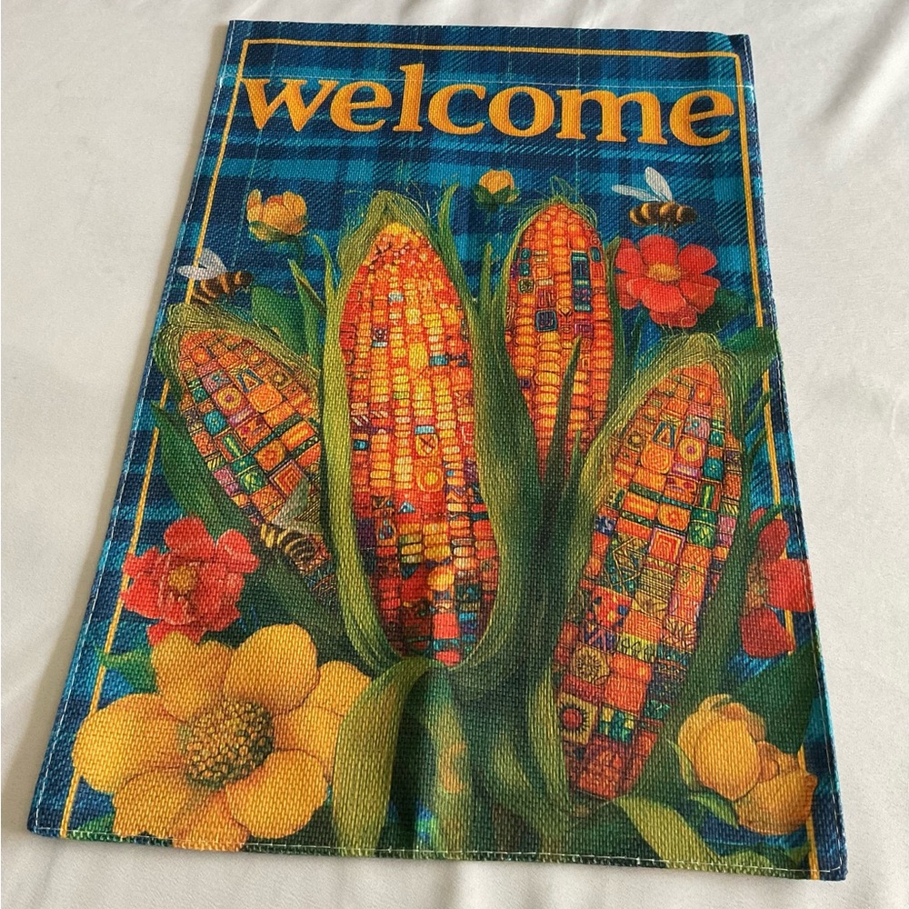 Vibrant Autumn Welcome Garden Flag